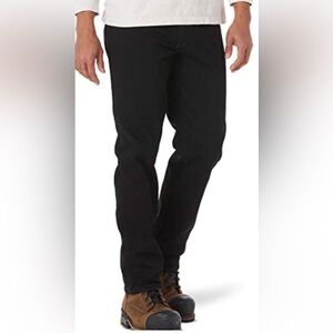 Rustler Men's 38X30 Black Distressed Jeans